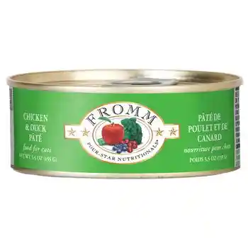 Four Star Grain Free Chicken & Duck Pate Canned Cat Food 5-oz