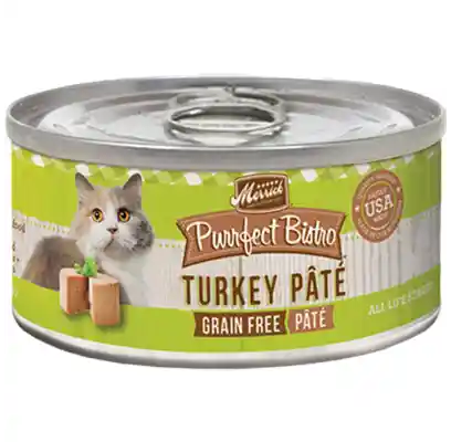 Purrfect Bistro Grain-free Turkey Pate Canned Cat Food 3-oz