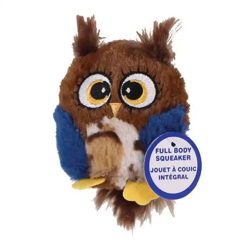 Spot Hoots Owl Plush Squeaker Dog Toy Assorted 3"
