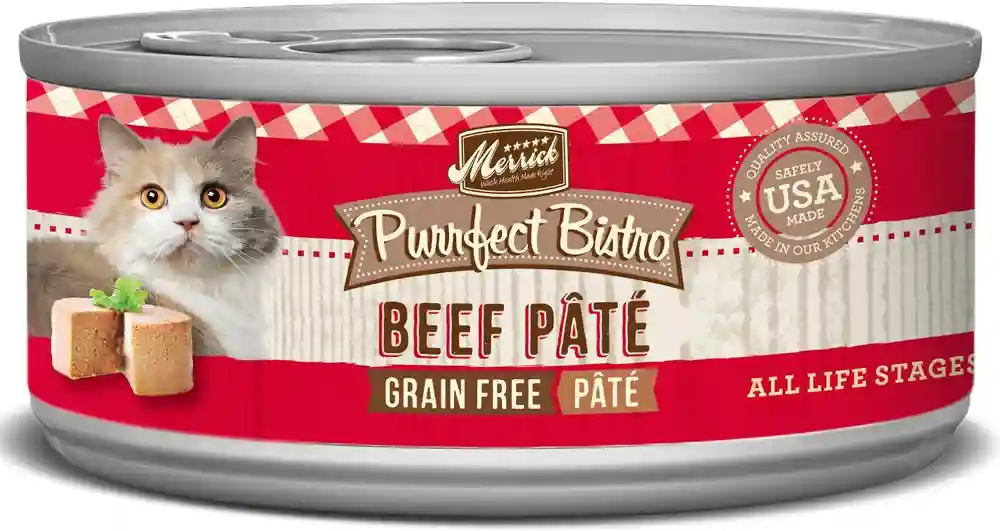 Purrfect Bistro Beef Pate Grain-free Canned Cat Food 3-oz