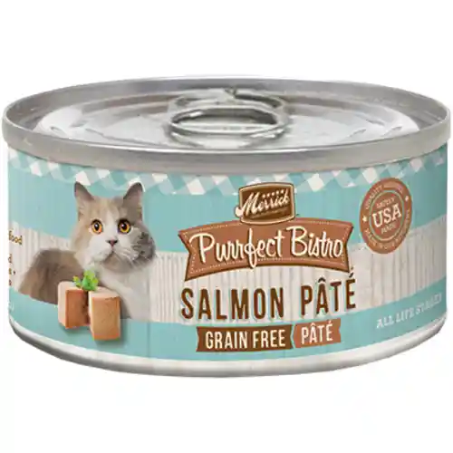 Purrfect Bistro Grain-free Salmon Pate Canned Cat Food 3-oz