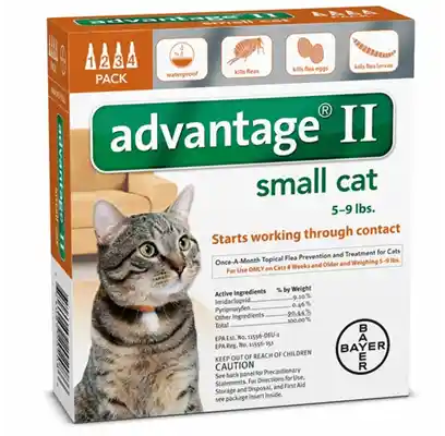 Advantage Ii Cat Small 5-9 Lbs. 4 Pk