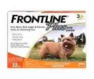 Frontline Plus Yellow Dog 0-22 Lbs 3 Pk