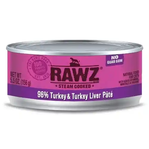 Rawz Cat Can Gf 96% Beef Liver 24/5.5oz;