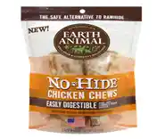 No-hide Easily Digestible Rawhide Alternative Chicken Flavor Dog Chews 7" - 2-pack