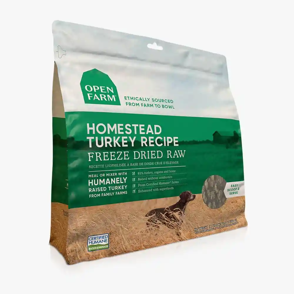 Homestead Turkey Recipe Freeze Dried Raw Dog Food 13.5-oz