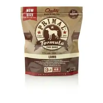 Raw Frozen Canine Lamb Formula Nuggets Dog Food 3-lb