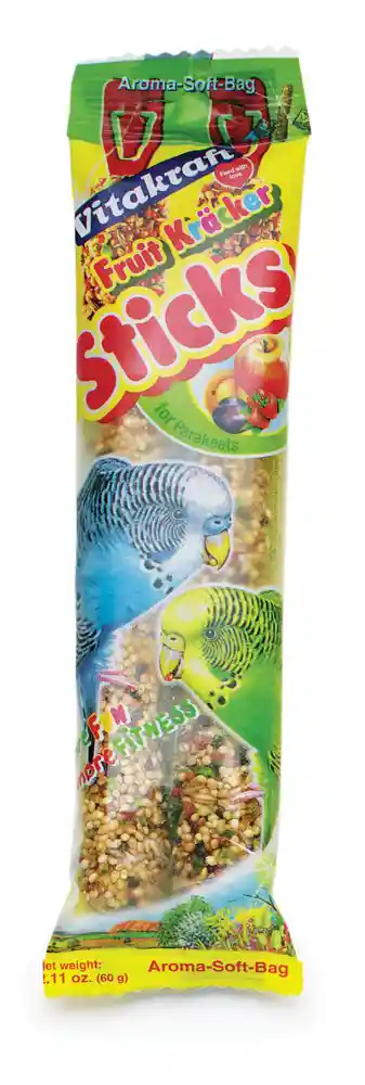 Vitakraft Parakeet Fruit Sticks 2 Oz