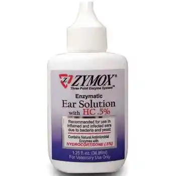 Zymox Ear Solution 5 Hydrocort 1.25 Oz