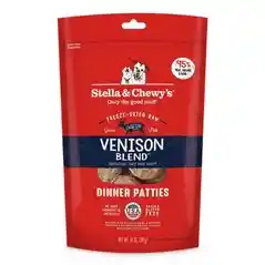 Dinner Patties Simply Venison Blend Grain Free Freeze Dried Raw Dog Food 14-oz