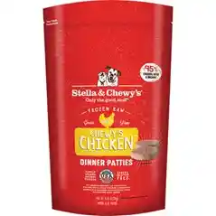 Dinner Patties Chewy's Chicken Frozen Raw Dog Food 12-lb