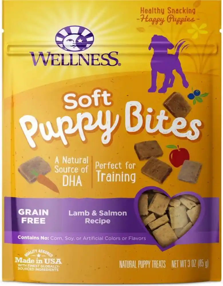 Soft Puppy Bites Lamb & Salmon Recipe Dog Treats 3-oz