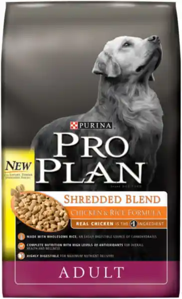 Pro Plan Shredded Blend Chicken/rice 18 Lbs