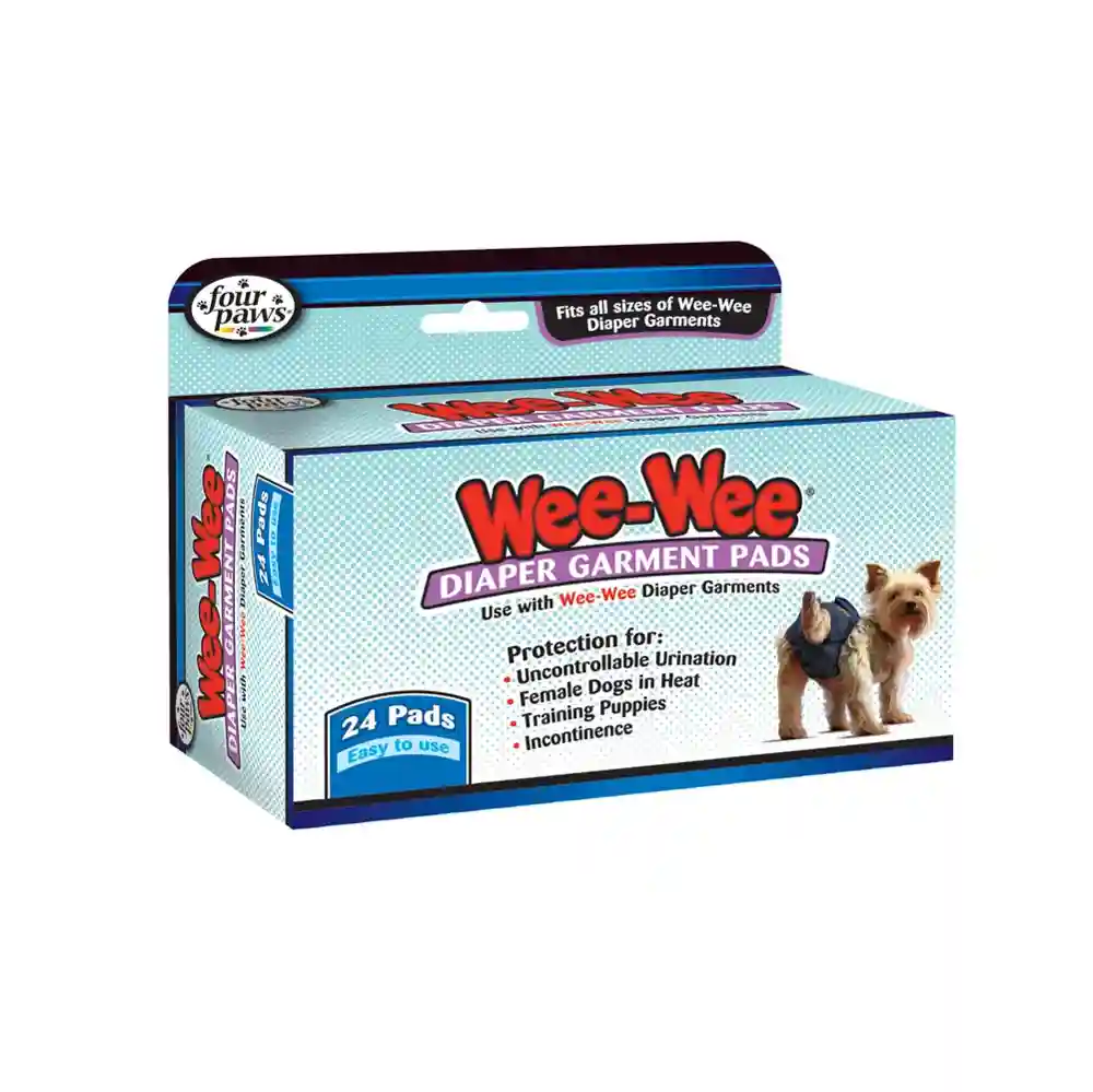 Wee Wee Diaper Garment Pads 24 Count