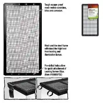 Zilla Screen Cover 36"x12" 30 Gallon-black