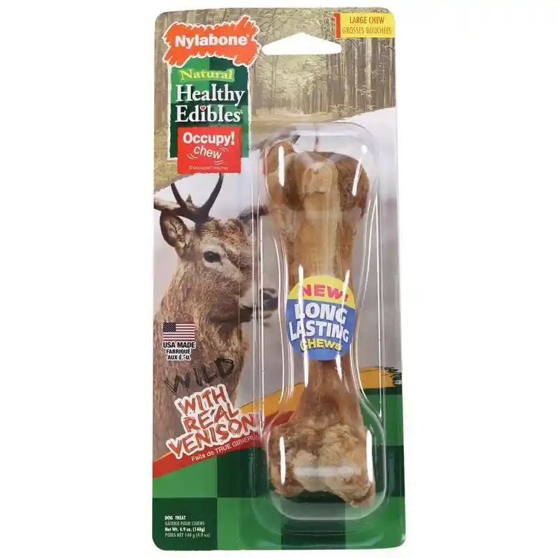 Nylabone Wild Venison Lg 1ct;
