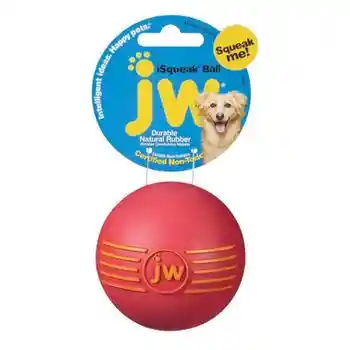 Isqueak Rubber Ball Medium 2.75" Assorted Colors