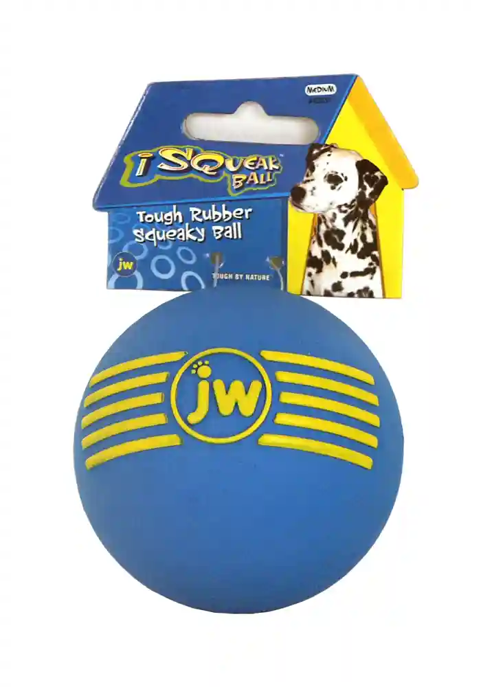 Isqueak Rubber Ball Medium 2.75" Assorted Colors