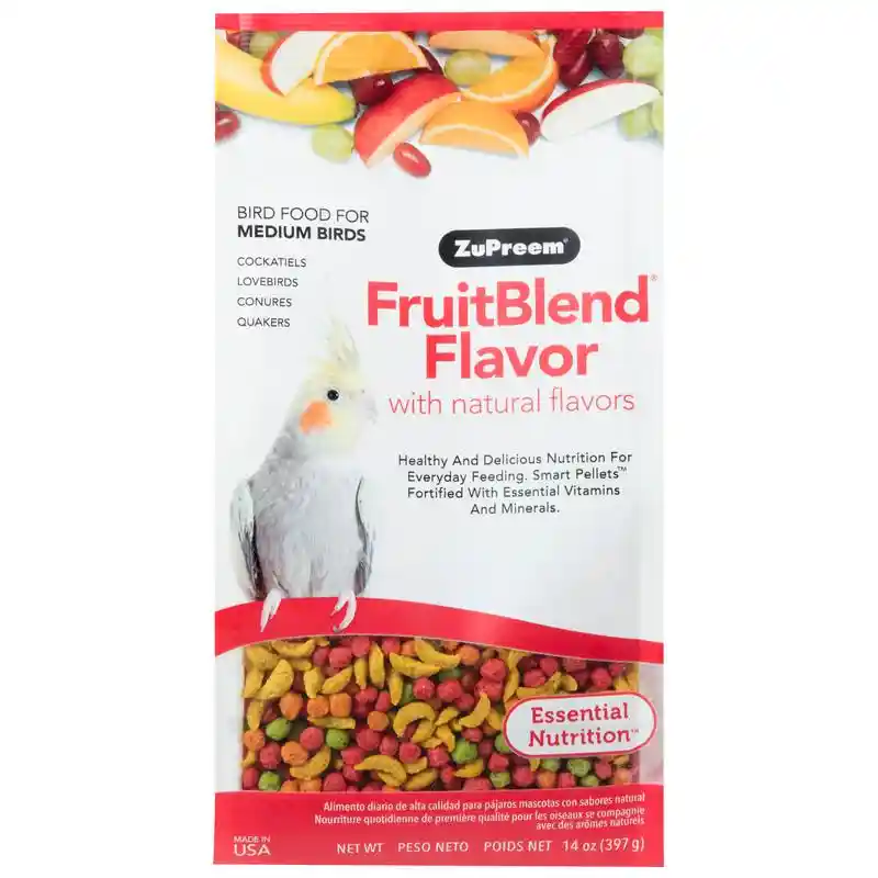 Zupreem Fruit Blend For Cockatiel 14 Oz