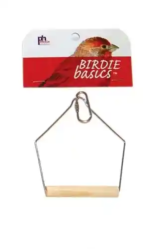 Birdie Basics 3"x4" Birch And Wire Swing