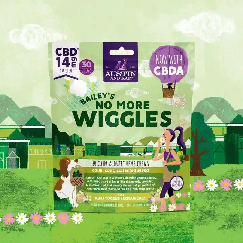 Austin & Kat Bailey's No More Wiggles Chews 14mg 10 Oz