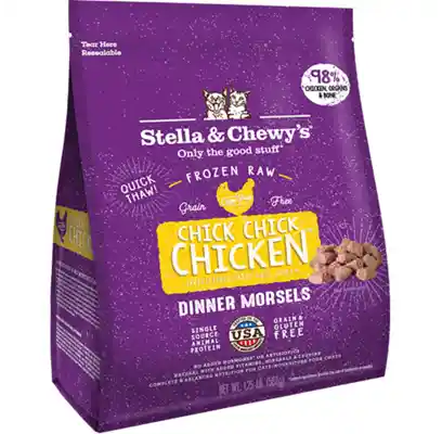 Dinner Morsels Chick, Chick Chicken Frozen Cat Food 1.25-lb
