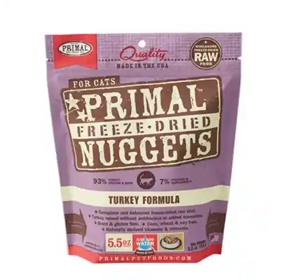 Freeze Dried Nuggets Grain Free Turkey Formula Cat Food 5.5-oz