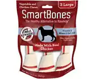 Chicken Large Chew Bones Dog Treats 3-pack