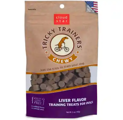 Chewy Tricky Trainers Liver Dog Treats 5-oz