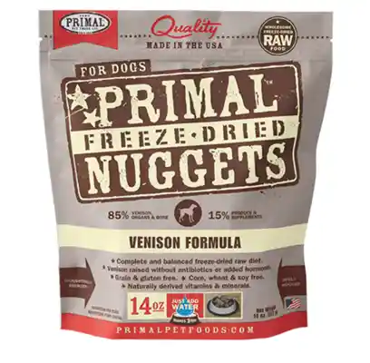 Freeze Dried Nuggets Grain Free Venison Formula Complete Diet For Dogs 14-oz