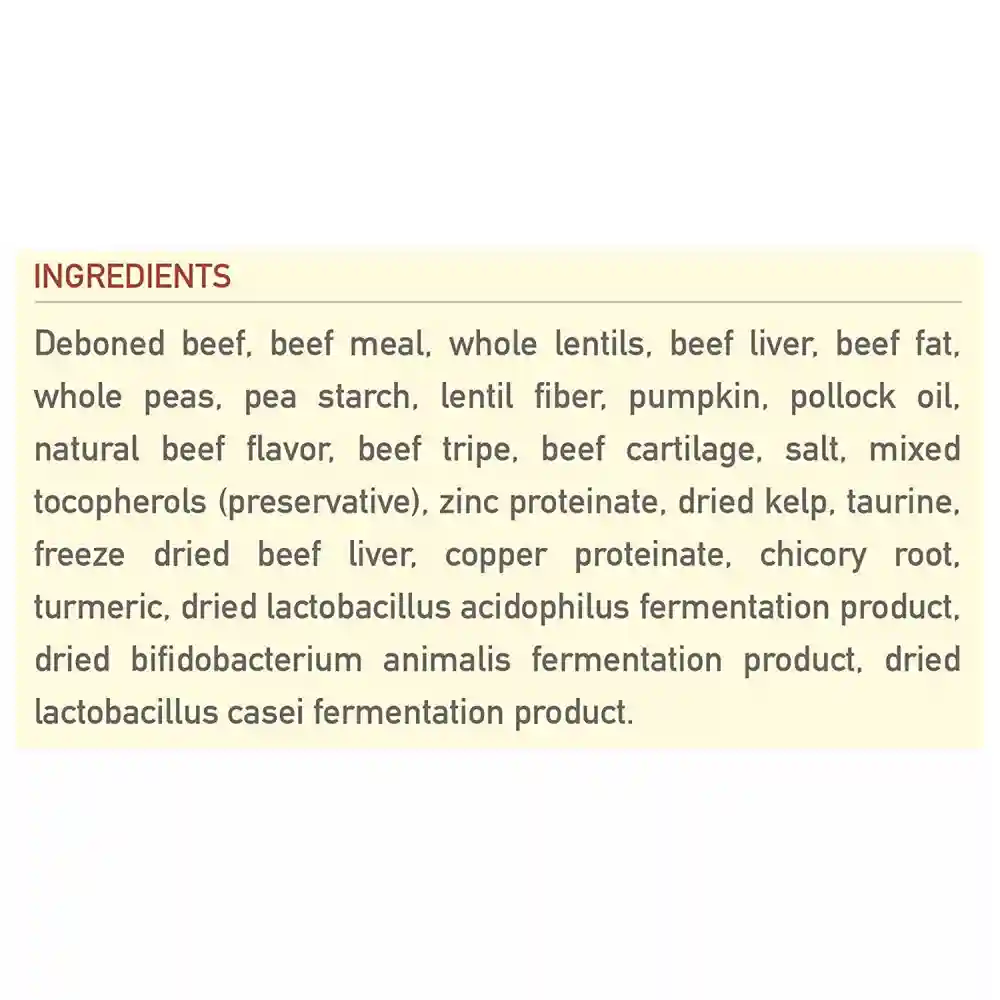 Singles Limited Ingredient Dry Dog Food, Beef & Pumpkin, Biologically Appropriate & Grain Free 13-lb