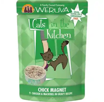 Cats In The Kitchen Chick Magnet Pouches Wet Cat Food 3-oz