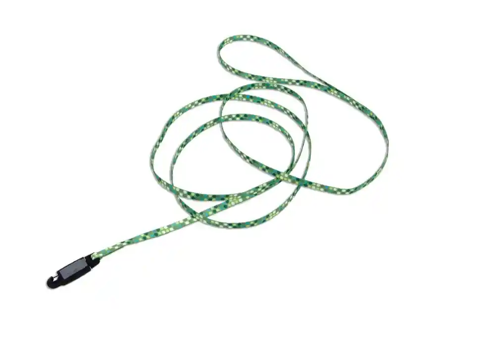 Patterned Dog Leash With E-z Snap®, Green Dots, 3/8" X 06'