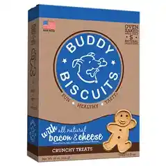 Buddy Biscuits Oven Baked Bacon & Cheese Dog Treats 16-oz
