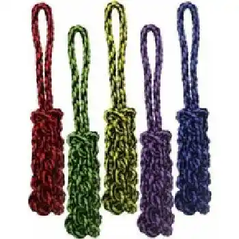 Rope Tug W/braided Stick 16";