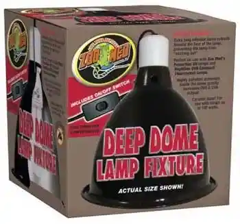 Zoomed Deep Dome Lamp Fixture