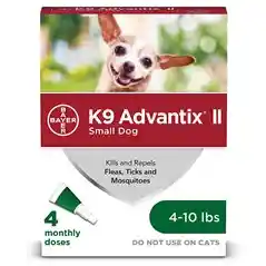 K9 Advantix Ii Small Dog 4-10 Lbs. 4 Pack