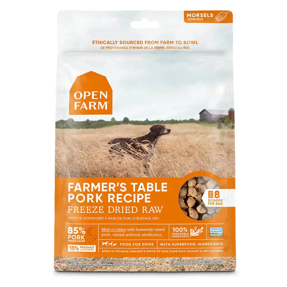 Open Farm Dog Pork FD Raw 3.5oz