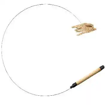 Cat Prancer Linen Teaser Wand Assorted 36 Inch;
