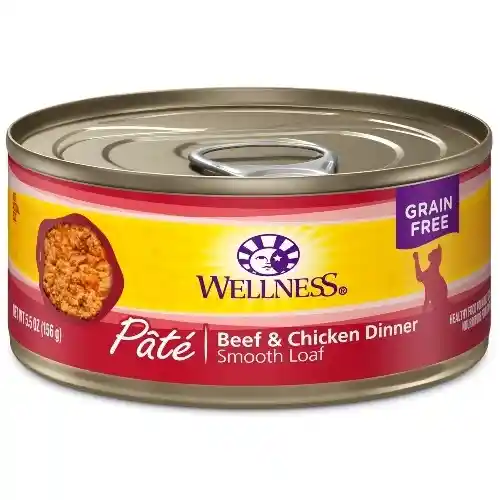 Wellness Beef Chicken Cat 5.5 Oz