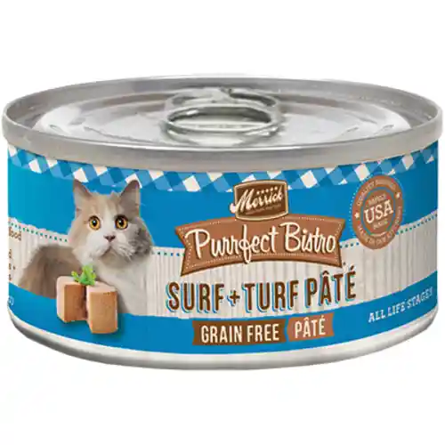 Purrfect Bistro Grain-free Surf & Turf Grain-free Canned Cat Food 3-oz