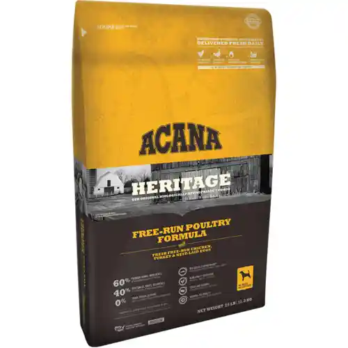 Heritage Dry Dog Food, Free-run Poultry, Biologically Appropriate & Grain Free 25-lb