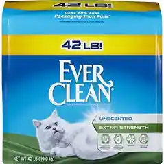 Everclean Extra Strength Unscented Litter 42 Lbs