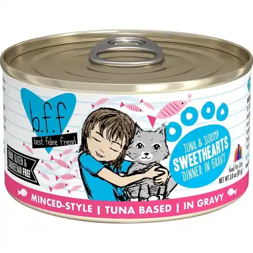 Bff Tuna & Shrimp Sweethearts Canned Cat Food 3-oz