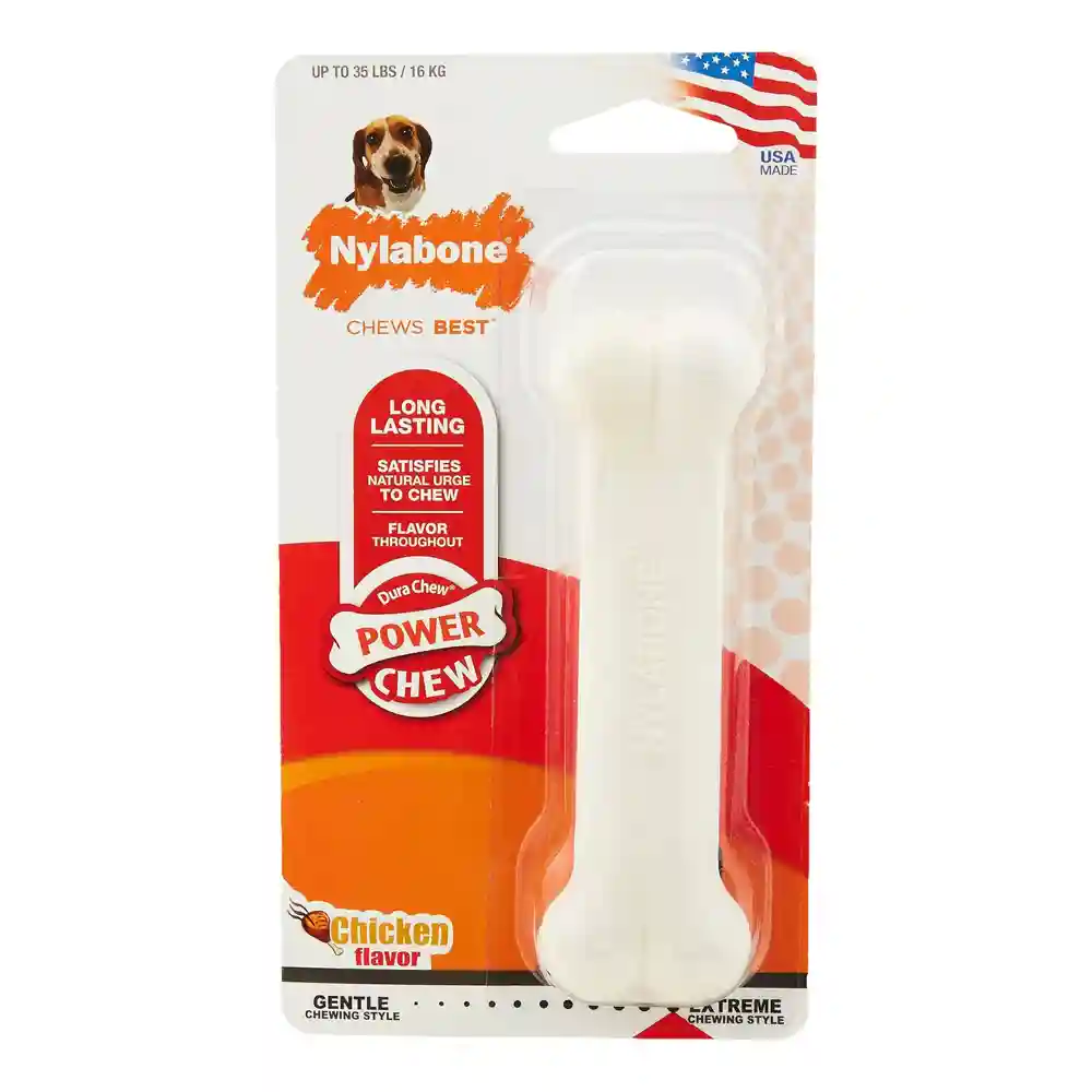 Durachew Chicken Flavor Bone Dog Toy Wolf