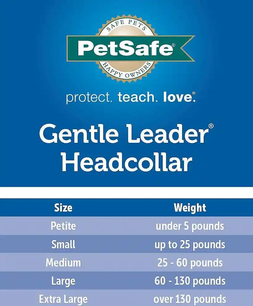 Gentle Leader Headcollar, No-pull Dog Collar Medium Black