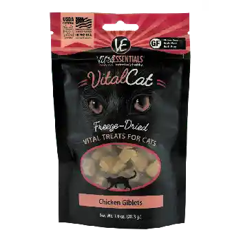 Vital Cat Freeze Dried Grain Free Chicken Giblets Cat Treats 1-oz