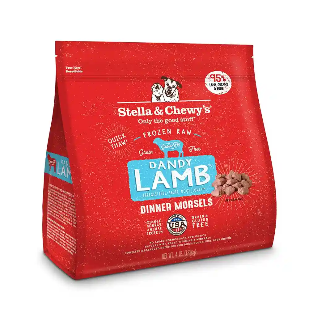 Dinner Morsels Dandy Lamb Frozen Raw Dog Food 8.5-oz