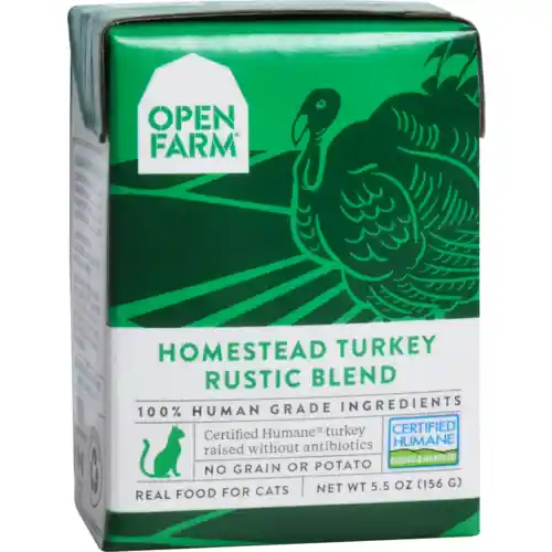 Grain Free Homestead Turkey Recipe Rustic Blend Wet Cat Food 5.5-oz