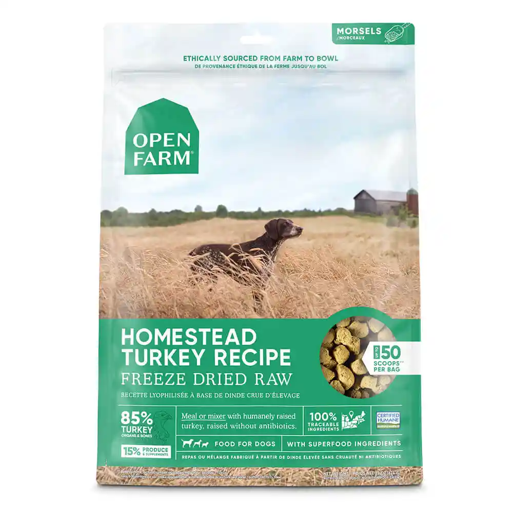 Openfarm Dog Turkey FD Morsels Raw 22oz